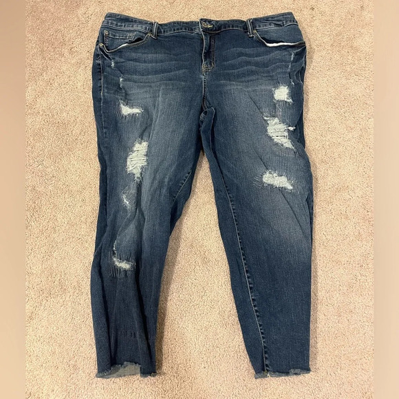 Torrid Distressed Boyfriend Jeans - Picture 1 of 10